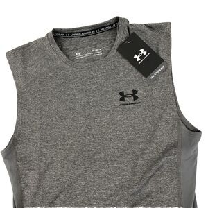 New Mens Under Armour Compression Short Sleeve Tank Top Size Medium Workout Gym